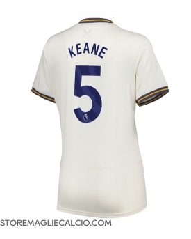 Everton Michael Keane #5 Maglia Gara Terza Repliche 2024-25 Donna Maniche Corte